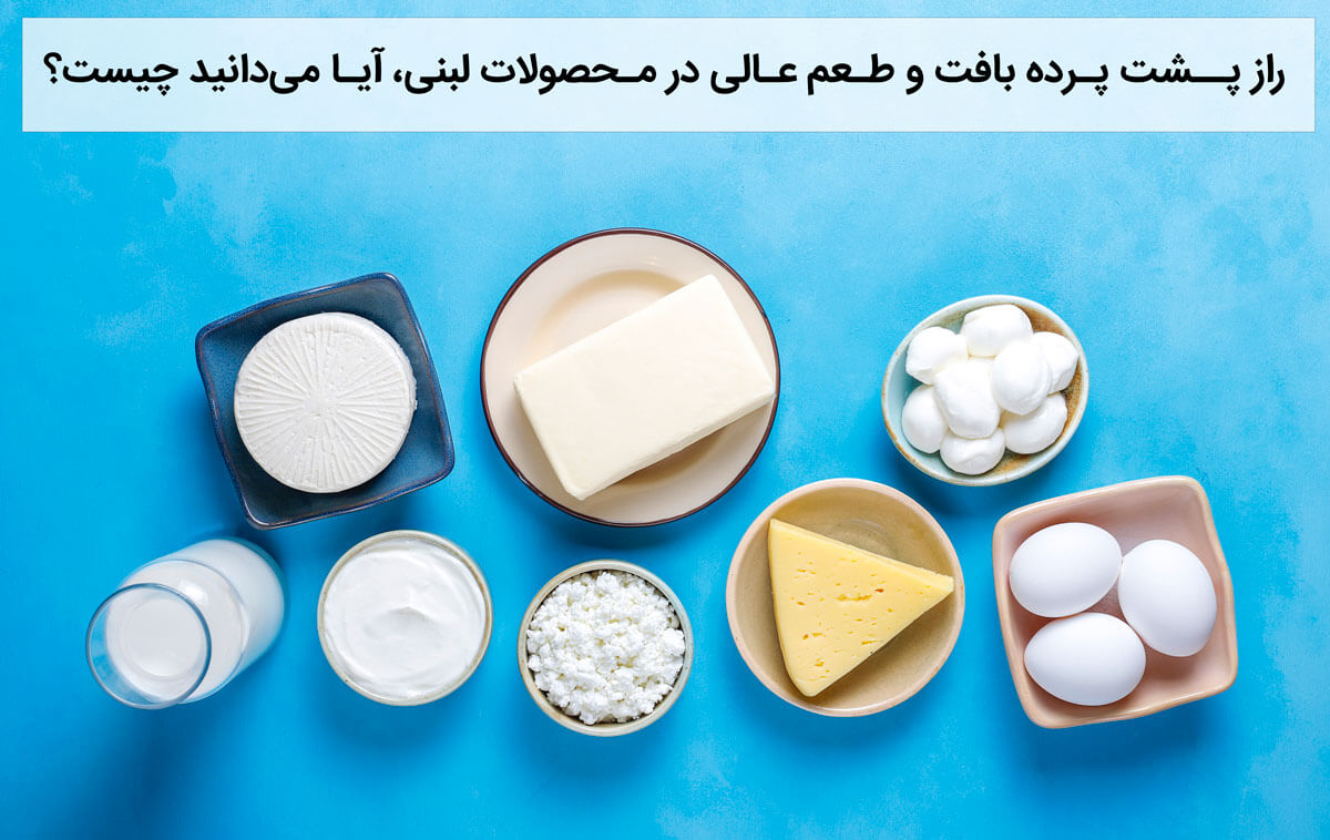 راز پشت پرده بافت و طعم عالی در محصولات لبنی